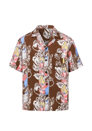 Paul & Joe Hilton floral-print short-sleeve shirt - Brown