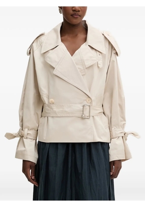 Isabelle Blanche cropped trench coat - Neutrals