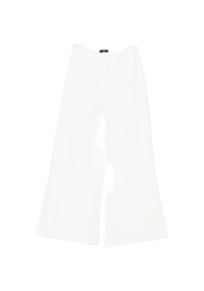 Eleh high-waisted wide-leg trousers - White