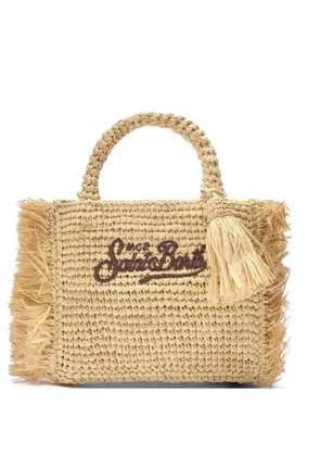 MC2 Saint Barth Vanity Mini fringe-trim tote bag - Neutrals