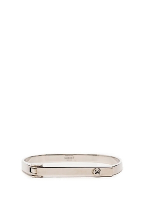 Louis Vuitton Pre-Owned 2015 Brass Hinge Lock Bangle costume bracelet - Silver
