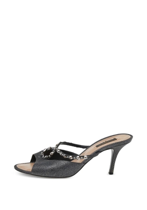 Louis Vuitton Pre-Owned embellished open-toe sandals - Black