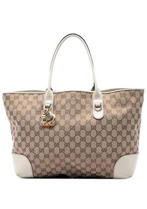 Gucci Pre-Owned 2016-2026 GG Canvas Heart Bit tote bag - White