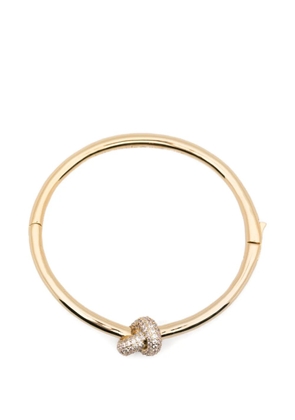 Kate Spade Loves Me Knot pavé-set bangle - Gold
