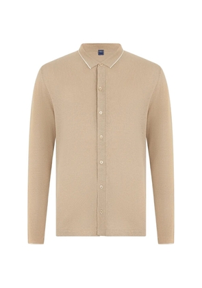 Fedeli polo-collar button-up cardigan - Neutrals