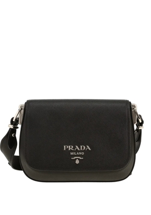 Prada Pre-Owned 2020s saffiano leather shoulder bag - Black