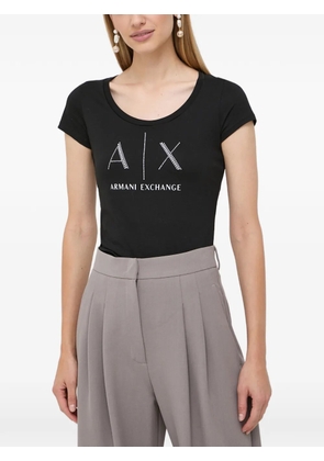 Armani Exchange logo-print T-shirt - Black