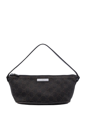 Gucci Pre-Owned 2000-2015 GG Denim Boat shoulder bag - Brown