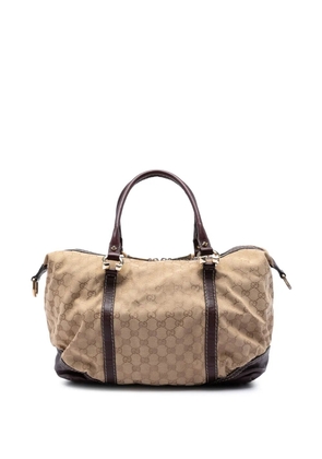 Gucci Pre-Owned 2016-2026 GG Canvas Horsebit Nail boston bag - Neutrals