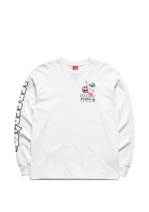 ICECREAM Dice graphic-print long-sleeve T-shirt - White