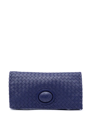 Bottega Veneta Pre-Owned 2012-2026 Nappa Intrecciato Turn Lock clutch bag - Purple