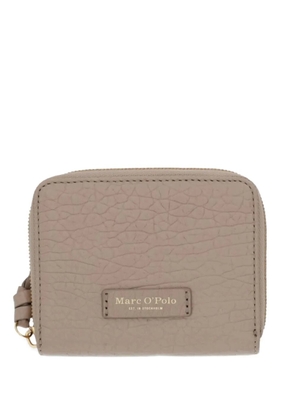 Marc O'Polo grained-leather zip-around wallet - Neutrals