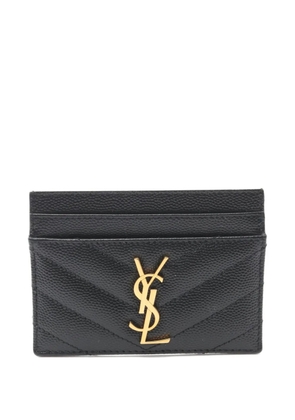 Saint Laurent Pre-Owned 2020s quilted leather card holder - Black