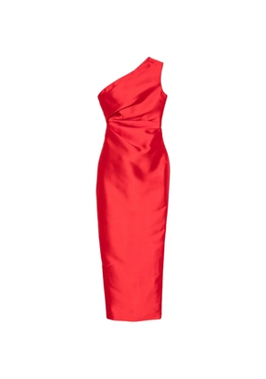 Solace London one-shoulder maxi dress - Red