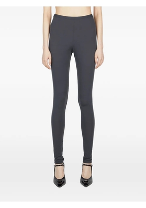 Raf Simons logo-patch leggings - Grey