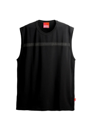Diesel x Tinder slogan-print sleeveless T-shirt - Black