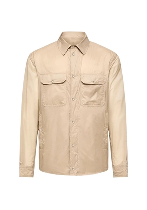 Moncler ripstop-texture button-down shirt - Neutrals
