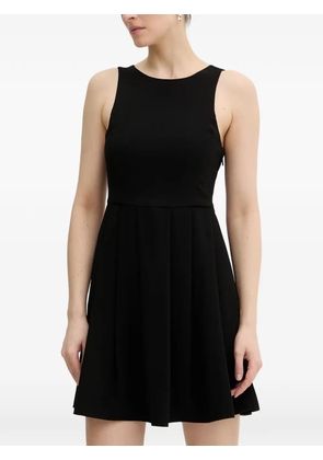 Armani Exchange pleated sleeveless mini dress - Black