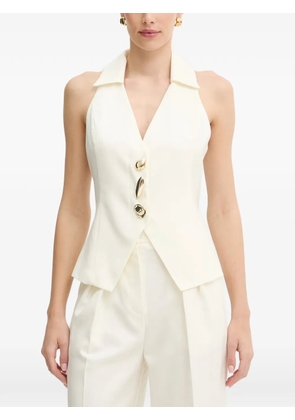 SIMONA CORSELLINI sculptural-button waistcoat - Neutrals