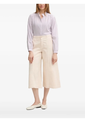 Marc O'Polo striped gathered-detail blouse - Purple