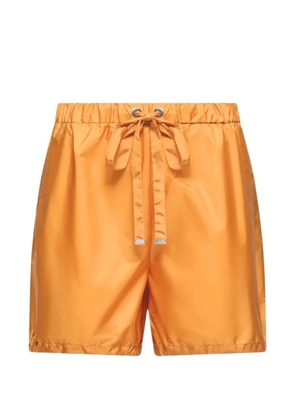 Moncler logo-patch drawstring-waist shorts - Orange