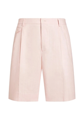 Dolce & Gabbana linen Bermuda shorts - Pink