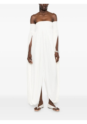 Coperni all-in-one off-shoulder maxi dress - White