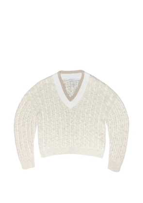 Brunello Cucinelli sequin-embellished sweater - Neutrals