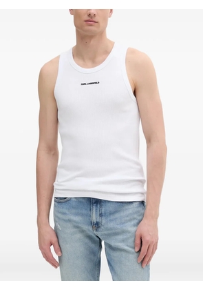 Karl Lagerfeld logo-detail vest - White