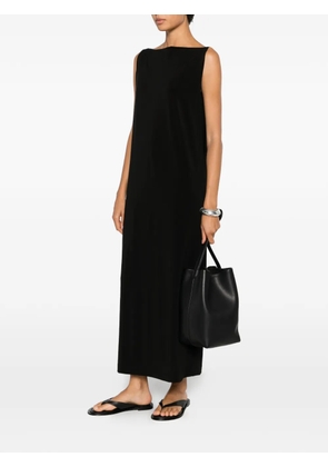 Issey Miyake sleeveless boat-neck midi dress - Black