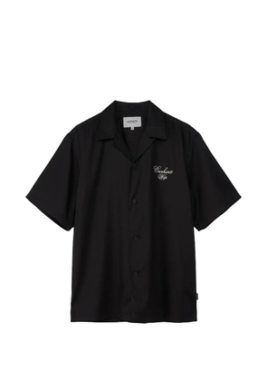 Carhartt WIP logo-embroidered short-sleeve shirt - Black