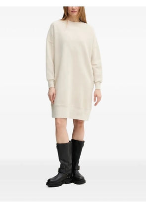 Marc O'Polo logo-print drop-shoulder mini dress - Neutrals