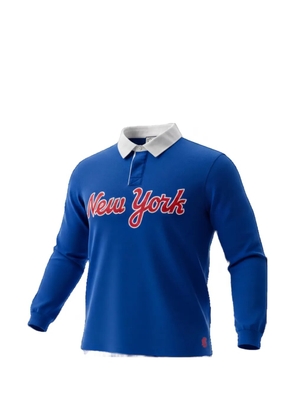 ERIC EMANUEL New York long-sleeve polo shirt - Blue