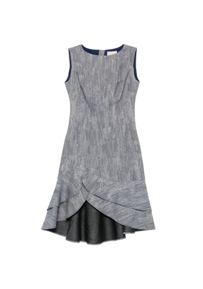 Leen Mougrhabi Sienna asymmetric boat-neck midi dress - Blue