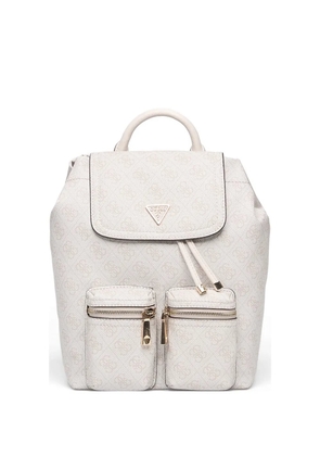GUESS USA Manhattan 4G logo-print mini backpack - Neutrals