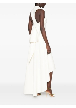 Leen Mougrhabi Fleur bow-detail A-line maxi dress - White