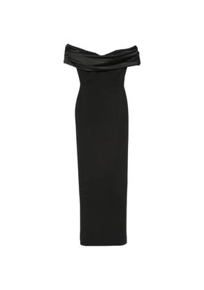 Solace London off-shoulder maxi dress - Black