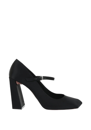 Amina Muaddi Charlotte Mary Jane heeled pumps - Black