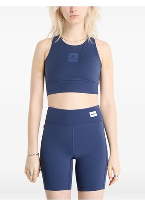 SAYSKY Motion logo-patch sports bra - Blue