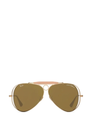 Dolce & Gabbana Eyewear x ray-ban pilot-frame sunglasses - Gold