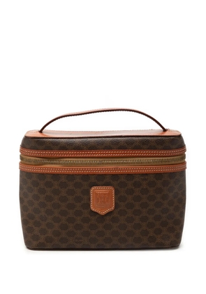 Celine Pre-Owned 1996 Macadam Coated Canvas vanity bag - Brown