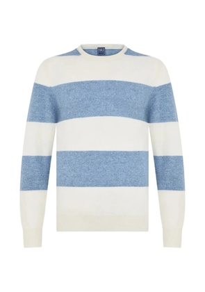 Fedeli striped long-sleeved sweater - Blue