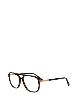 Ferragamo Eyewear tortoiseshell-effect double-bridge glasses - Brown