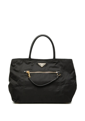 Prada Pre-Owned 2013-2026 Tessuto Front Pocket Convertible Tote satchel - Black