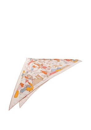 Hermès Pre-Owned Mille et Un Lapins scarf - Neutrals