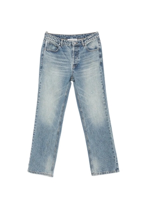 COLE BUXTON faded straight-leg jeans - Blue