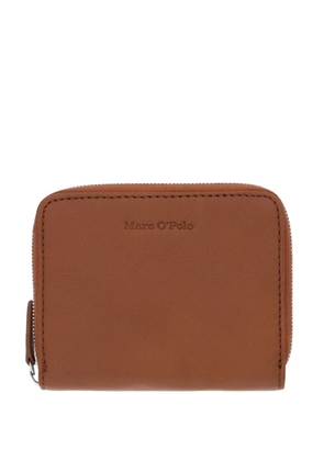 Marc O'Polo logo-debossed zip-around wallet - Brown