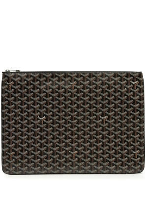 Goyard Pre-Owned 2019 Goyardine Senat GM clutch bag - Black