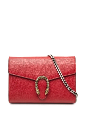 Gucci Pre-Owned 2016-2026 Calfskin Dionysus Wallet on Chain crossbody bag - Red