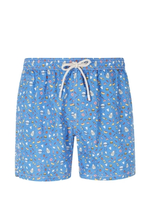 MC2 Saint Barth Lighting Micro graphic-print swim shorts - Blue